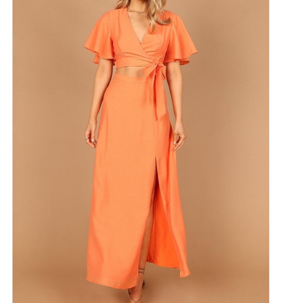 Wrap skirt 2 piece set